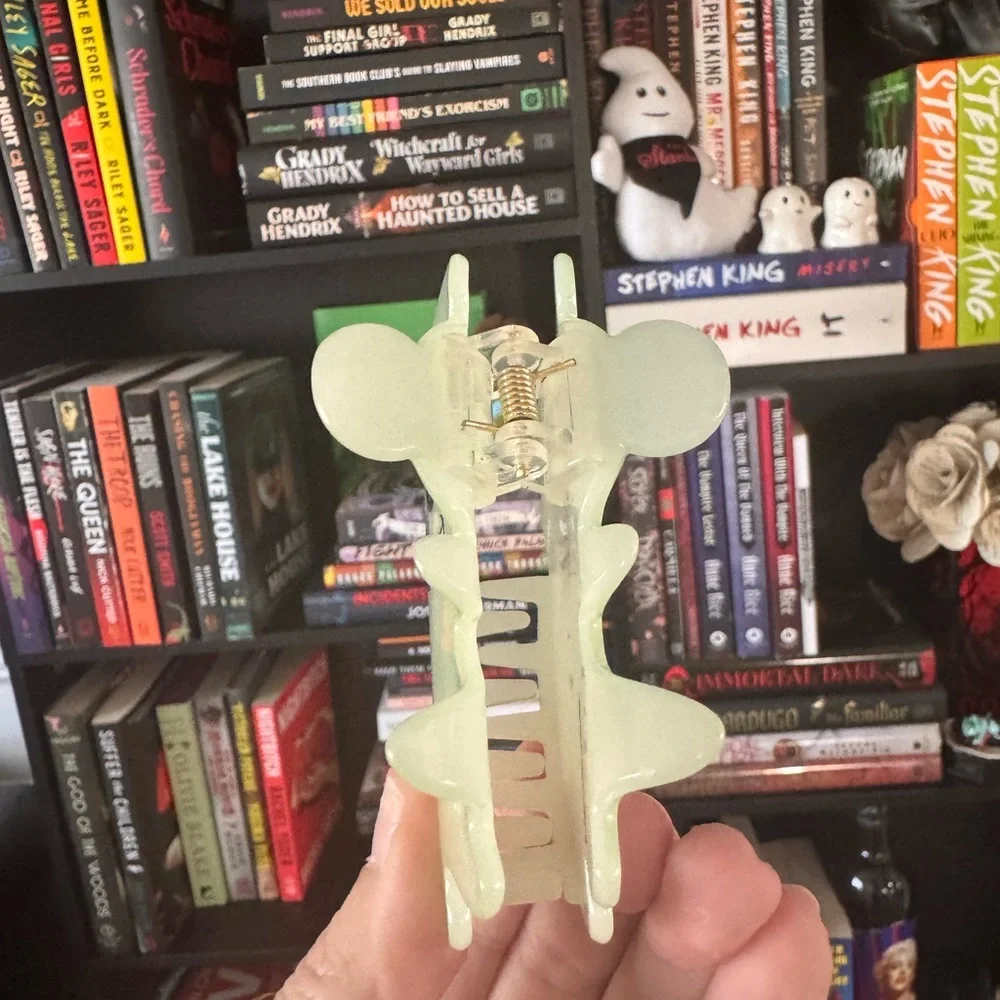 Disney Ghost Mickey Glow in Dark Hair Claw Clip